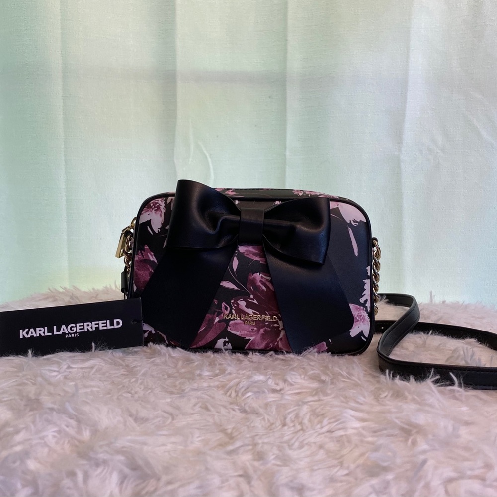 Karl Lagerfeld Purple Cross Body Bag NWT